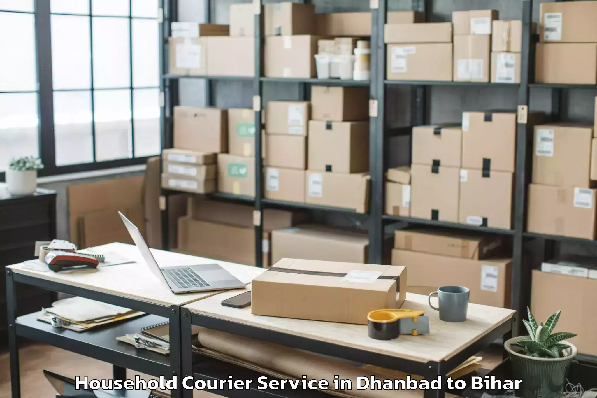 Quality Dhanbad to Valmiki Nagar Household Courier